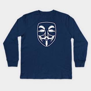 Anonymous Mask Kids Long Sleeve T-Shirt